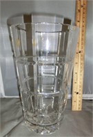 DG-11 9" Czechoslovakia cut crystal vase by Cesko