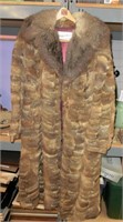 DG92- full length fur coat Hopper Furs tag