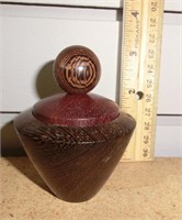 C-15 hand turned Rosewood 2" tall covered jar