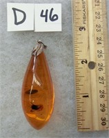D-46 Amber necklace drop