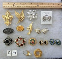 G-46 lot of costume jewelry
