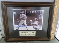 C-15 Ted Williams autographed photograph