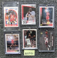B-232 6 Michael Jordan basketball cards