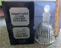 C-253 Goebel crystal bell first edition w/box