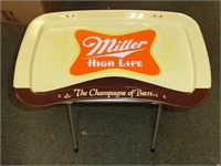 C-265 Miller High Life beer advertising TV tray
