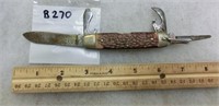 B-270 utility pocket knife w/4 blades Kutmaster