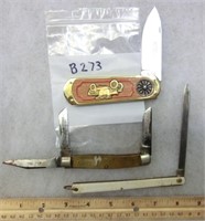 B-273 3 pocket knives Wilbert  Cutlrey 3 blade