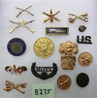 B-275 16 pcs. assorted Military insignia