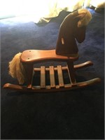 Child's Wooden Rocking Horse