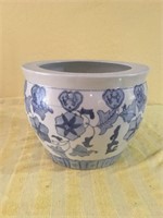 Blue & White Planter