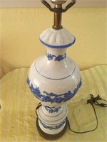 Blue & White Ceramic Lamp