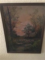 Vintage Oil On Canvas