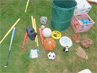 SPORTS EQUIPMENT; VOLLEYBALL; PLASTIC BATS;