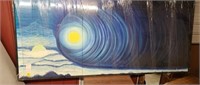 Canvas Oil Painting, Art, Tsunami