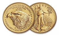 2021 American Eagle $5.00 Type 2 Gold Coin