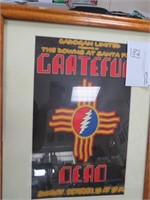 Framed And Matted Grateful Dead Concert Poster