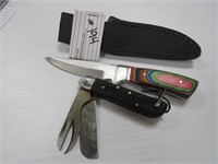 Pair of Knives Multi Colored Handle