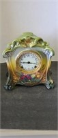 Ansonia China/Porcelain Clock with Royal Bonn Cask
