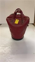 Vintage red leather bag