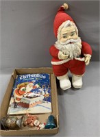 Rushton Rubber Face Santa and Christmas Book