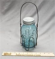 Antique Ball Mason Jar #13 w/ Carrier