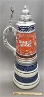 Large Advertising Samuel Adams Beer Stein