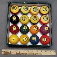 Set of Vintage Pool Balls