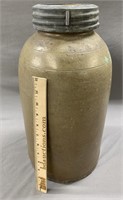 Large Antique Stoneware Canning Jar Crock