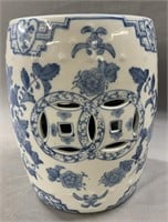 Contemporary Asian Decor Porcelain Garden Seat