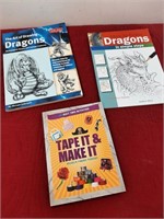 DRAGON DRAWING AND TAPE IT BOOKS