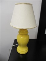 Ceramic Yellow Lamp