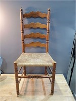 Vintage Wicker & Wood Chair