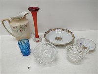 misc glassware, plates, bowls, etc.