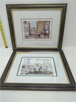 2 framed prints