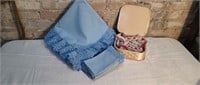 Vintage Womens Hankys & Matching Tablecloth And