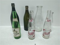 variety of bottles & milk bottles