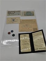 WWII RATIONING  Coins, 1948 to 1951 military