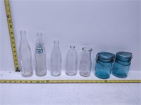 variety of bottles & jars