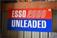 Double Sided ESSO 2000 Unleaded Sign (Plastic),