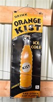 Single Sided Orange Kist Tin Sign, 10" x 27"