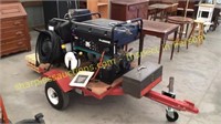 Portable generator/air compressor trailer