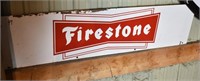 Single Sided Firestone Tin Sign, 48" x 12"