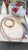 Copper pipe, pvc pipe