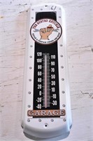 Decorative Busted Knuckle Tin Thermometer