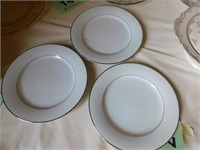 Three Noritake "Derry" plates, 8"