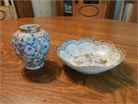 Oriental: 8" bowl - vase