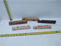 wooden train whistle collection