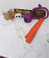Foam Skeleton and Other Halloween Decor