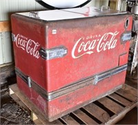 2 Door Chest Coca-Cola Cooler, 42" x 27" x 36"