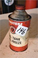 Firestone Gas Tank Antifreeze Tin